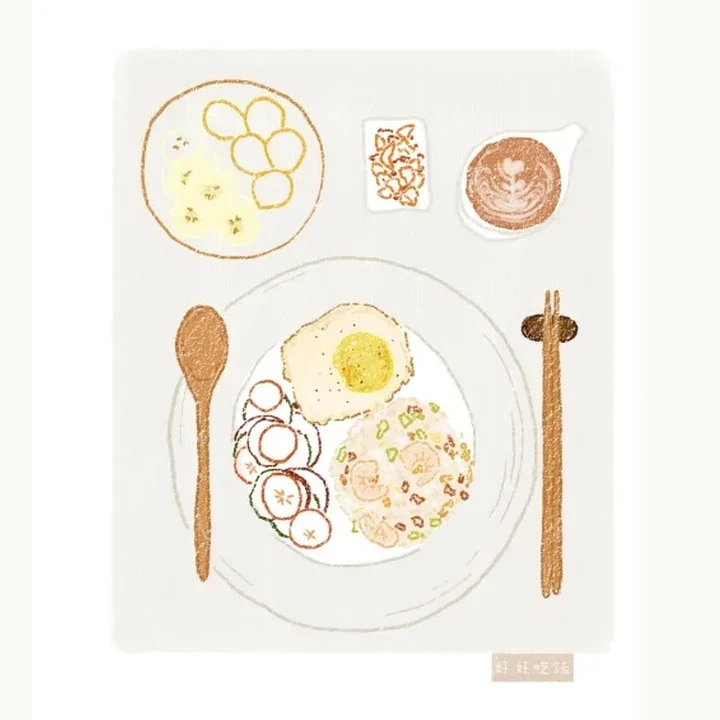 手绘美食插画