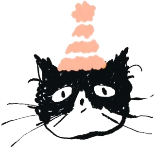 戴粉色帽子的猫