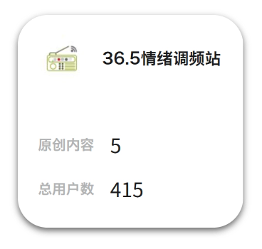 36.5情绪调频站运营数据
